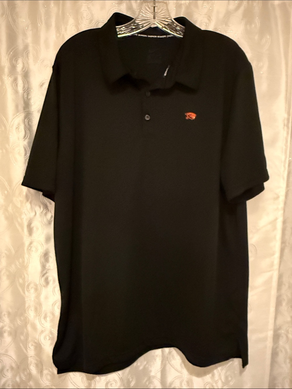 Nike Oregon State Beavers Men's Black Polo Shirt Size XL 🔥 G14